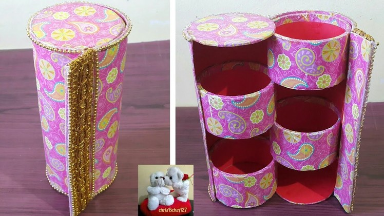 DIY#100 Multi-Purpose Organizer Using Recycled Tape Rolls Style #3 My Own Idea