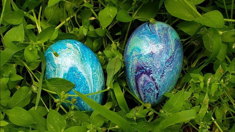 DIY Acrylic Pour Easter Eggs