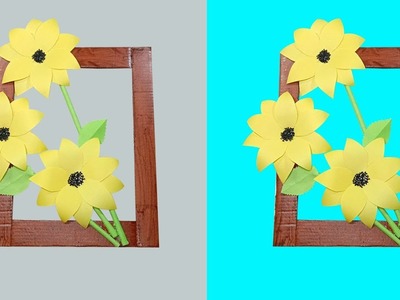 DIY Amazing Sunflower Wall Hanging | DIY Wall Handmade Wall Decor | Beautiful Sunflower Room Decor