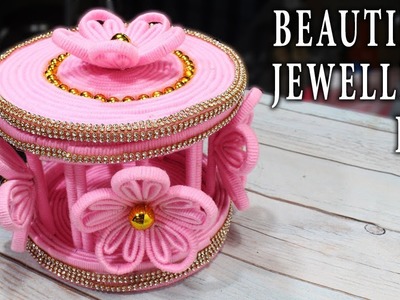 DIY beautiful Jewellery Box made from woolen and newspaper