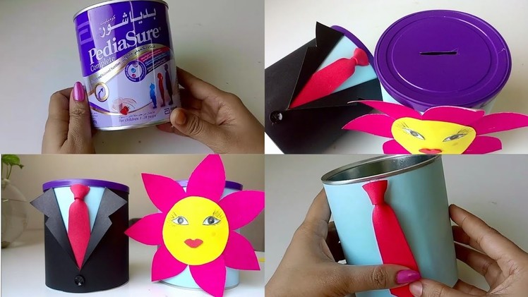 DIY coin box.money saving box for kids.best out of waste ideas.Malayalam craft videos