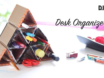 Recycled Diy Desk Organizer Best Out Of Waste Cardboard Crafts