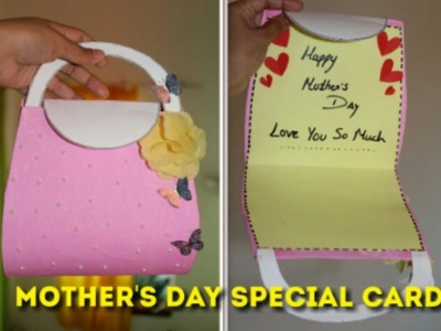 DIY.Easy.Mother's Day Special.Cute Handbag Card Making.???? cute card making for mom. 
