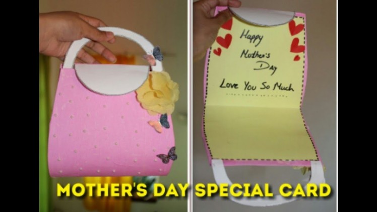 DIY.Easy.Mother's Day Special.Cute Handbag Card Making.???? cute card making for mom. 