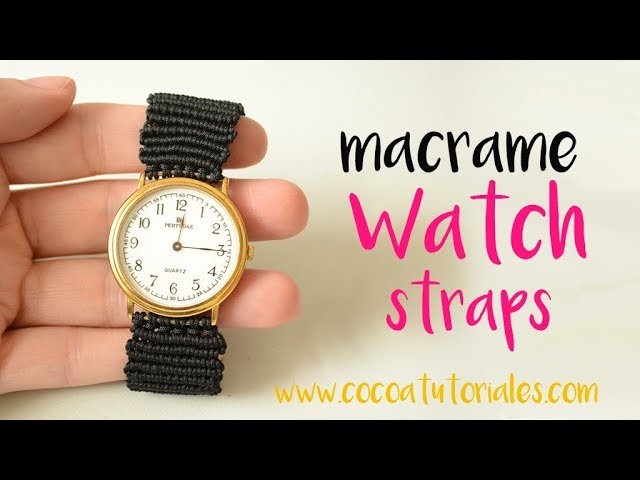 DIY How to make macrame straps for your old watch