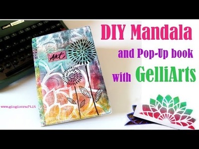 DIY Mandala and gelprinted pop-UP book with GelliArts®