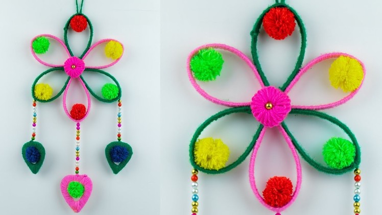 DIY|| Wall Hanging Idea - How to Make Beautiful Wall Hanging With Waste Plastic Bottle!