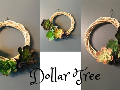 Dollar Tree Succulent Wreaths DIY