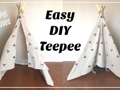 Easy DIY Teepee | No Sew | Kids Room Decor | Momma From Scratch