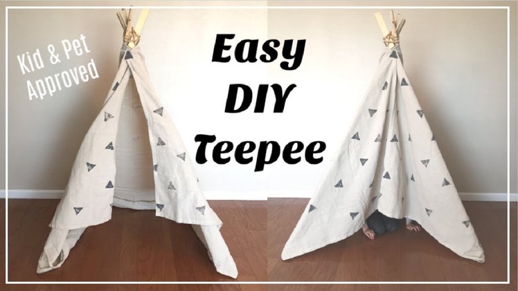 Easy DIY Teepee | No Sew | Kids Room Decor | Momma From Scratch