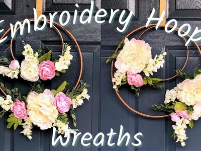 Embroidery Hoop Wreaths | Spring DIY
