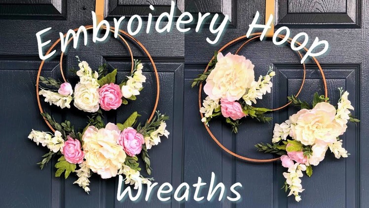 Embroidery Hoop Wreaths | Spring DIY