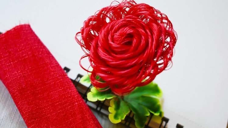 Fabric Flower Making Art. DIY Project. Home Decoration