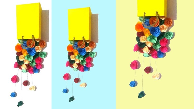 Falling flower from bag wall decor ideas | | Diy easy home decor ideas Tuber Tip