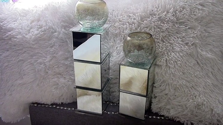 Glam Mirror Candle Holders Z Gallerie Dupe DIY.-High End.candlesticks