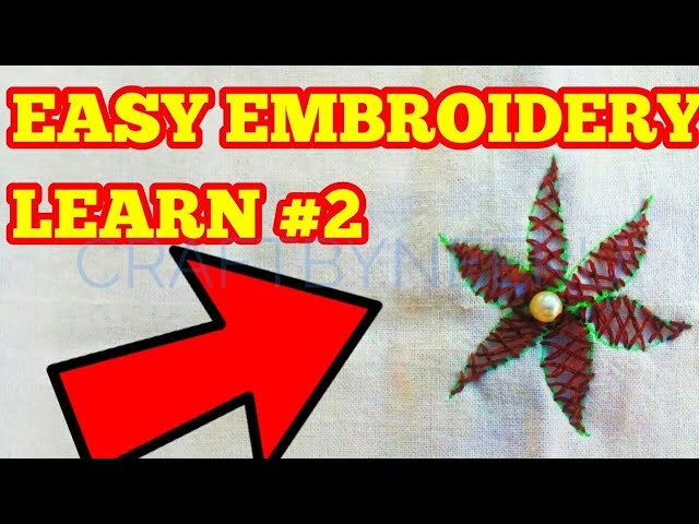 Hand embroidery for beginners Beautiful Hand Embroidery Flowers Stitch by DIY Stitching CROSS STITCH