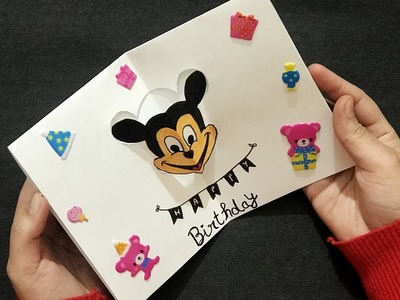 Handmade Mickey Mouse Pop Up Card | DIY Crafts