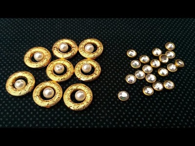 How To Make Beautiful Donut Earrings at Home | DIY Silk Thread Jumkas | Easy Pearl Jewellery Making