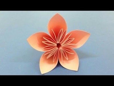 How To Make Easy Kusudama Paper Flower | Easy Paper Flower Craft Ideas| DIY paper flower Craft