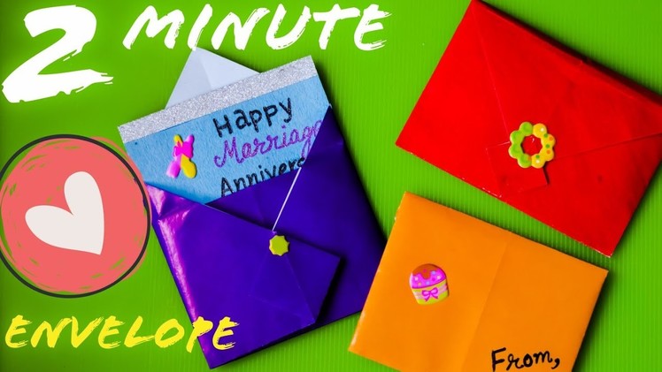 How to make Envelopes for Birthday. Anniversary. New Year. Christmas - DIY Envelope