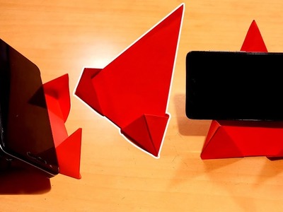 How To Make Mobile Stand at Home With Paper 2019 | DIY Origami Phone Holder | Soumens Tech