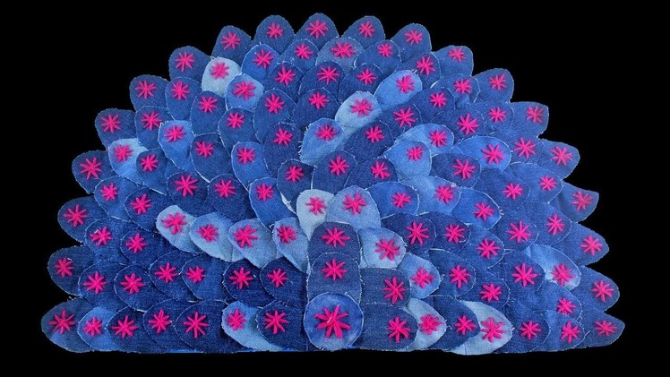 Mind Blowing Doormat Idea!!! Diy Paposh Out Of Waste Jeans!!! Diy Crafts !!!