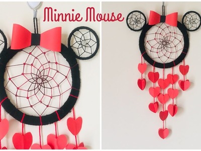 Minnie Mouse Wall Hanging|| Kids Room Decor Idea || Diy Dream Catcher || Diy Disney Room Decor