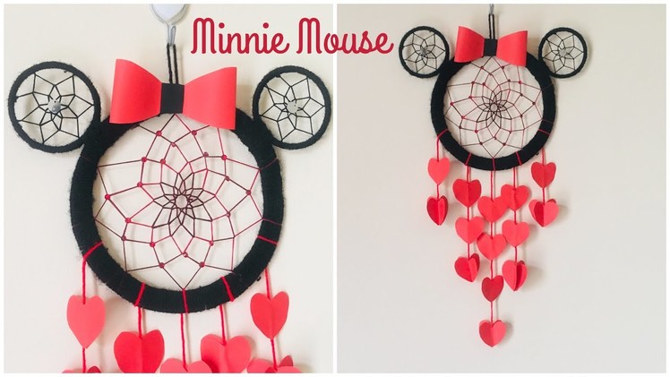 Minnie Mouse Wall Hanging|| Kids Room Decor Idea || Diy Dream Catcher || Diy Disney Room Decor
