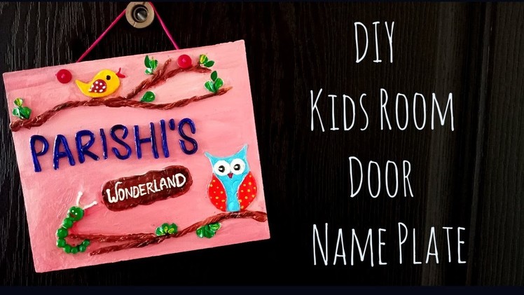 Name Plate. DIY Kids Room Door Name Plate. Custom name plate