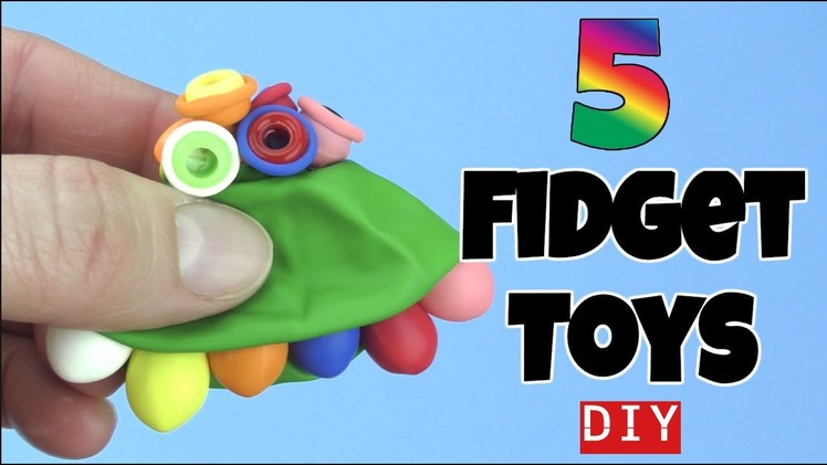 NEW! 5 EASY DIY FIDGET TOYS -HOW TO MAKE TOYS -LEGO, PIPE CLEANERS, STRAWS, BLOCKS -STRESS RELIEVERS