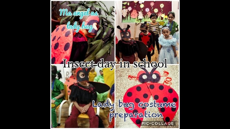 #Nursery special #insect day #DIY ladybug costume # ma angel as lady bug