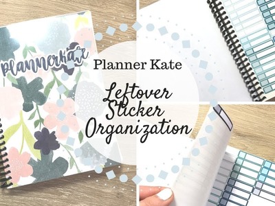 Planner Kate Left Over Sticker Organization | DIY Sticker Book |