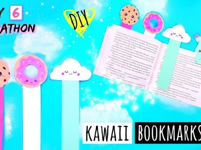4 DIY KAWAII BOOKMARKS | DIY Ideas For Books and Notebooks - DAY 6