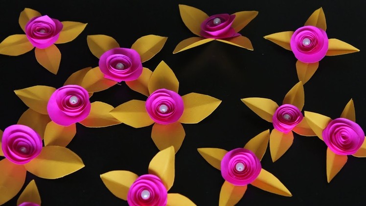 Beautiful paper Flowers Making In DIY Paper Crafts For Home Decor