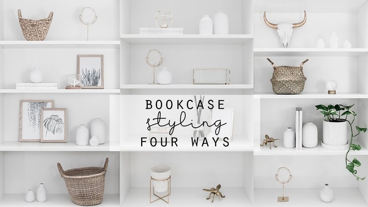 Bookcase Styling Four Ways | DIY Home Decor | Kmart Hacks