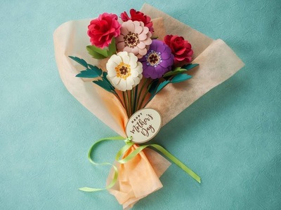Canvas Project : Mother's Day Paper Bouquet with Tag