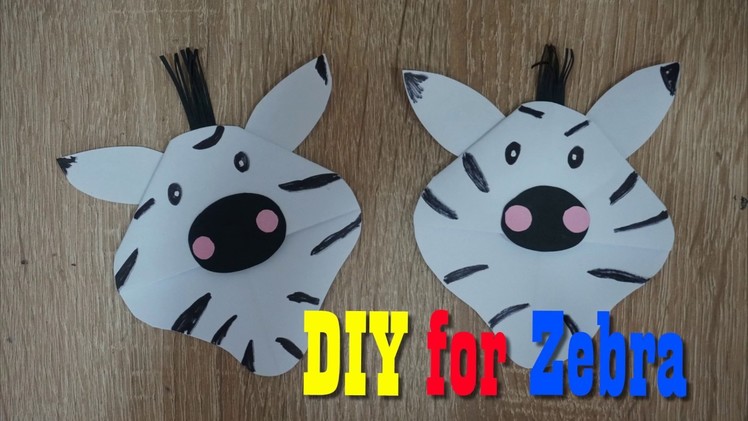 Corner Bookmark  Zebra Craft - Easy  Zebra DIYs - Paper Craft For Kids
