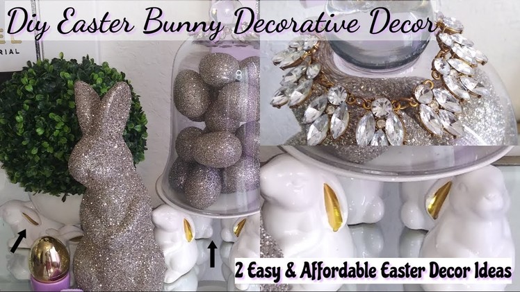 Diy 2-Easter Bunnies Decorative Decor. Easy & Affordable Ideas