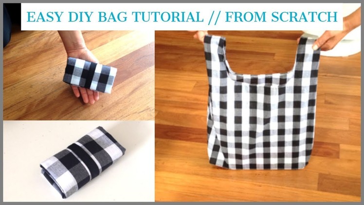 DIY BAG. REUSABLE GROCERY BAG. TOTE BAG. HANDMADE SHOPPING BAG. GIFT BAG  | เย็บถุงหิ้วผ้าง่ายๆ