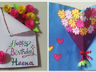 DIY Birthday Greeting Card | Birthday pop up cards | Girls Beauty
