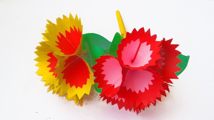 DIY paper flower making easy tricks 2019 # Paper craft idea - Awesome flower making tricks