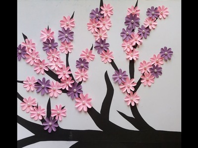 DIY Tree Branch Wall Art Decor | 3D Wall Sticker | Wall decoration idea #2