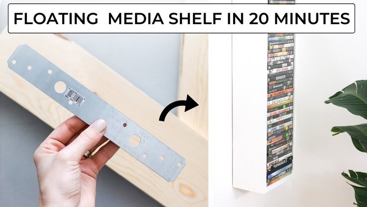 Easy Media Shelf DIY - Make it in 20 minutes!