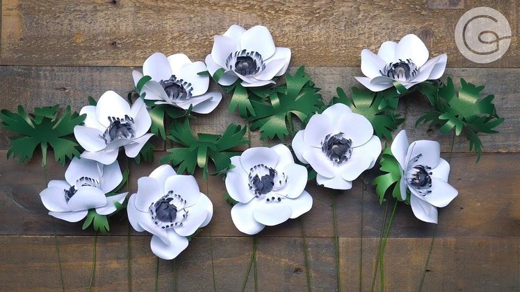 Frosted Paper Anemone Flower Kit: How to Make a Pretty Anemone Flower with Paper