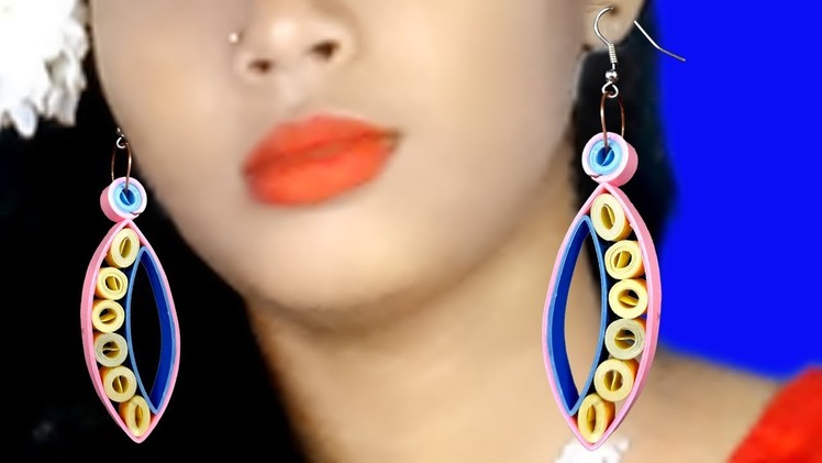 How To Make Paper Earrings |