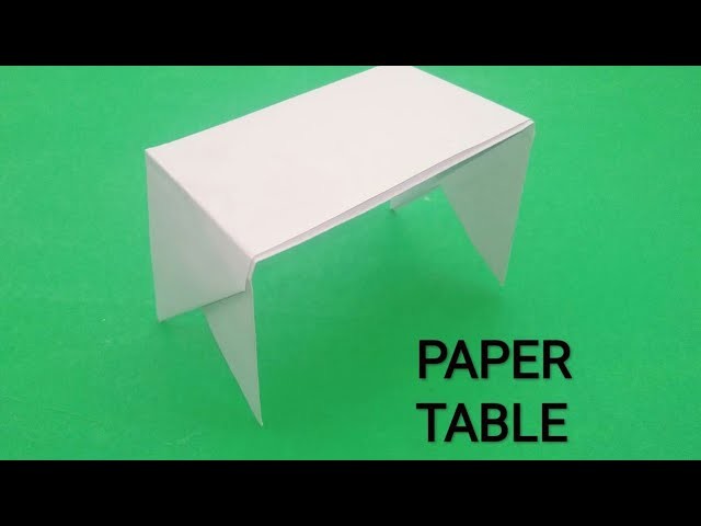 HOW TO MAKE PAPER TABLE EASY ORIGAMI CREATIVE CHANNEL