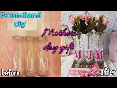 Mothers day gift diy} Poundland Flower Vases