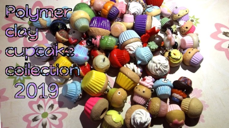 Polymer clay cupcake collection