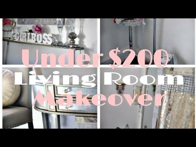 (QuickGlamDiy )Before Diy Glam Under $200 Budget Living Room Makeover