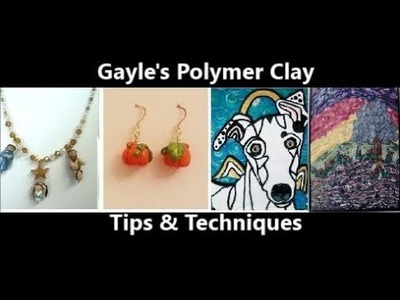 Reversing Rubber Stamp Images With Polymer Clay by Gayle Thompson